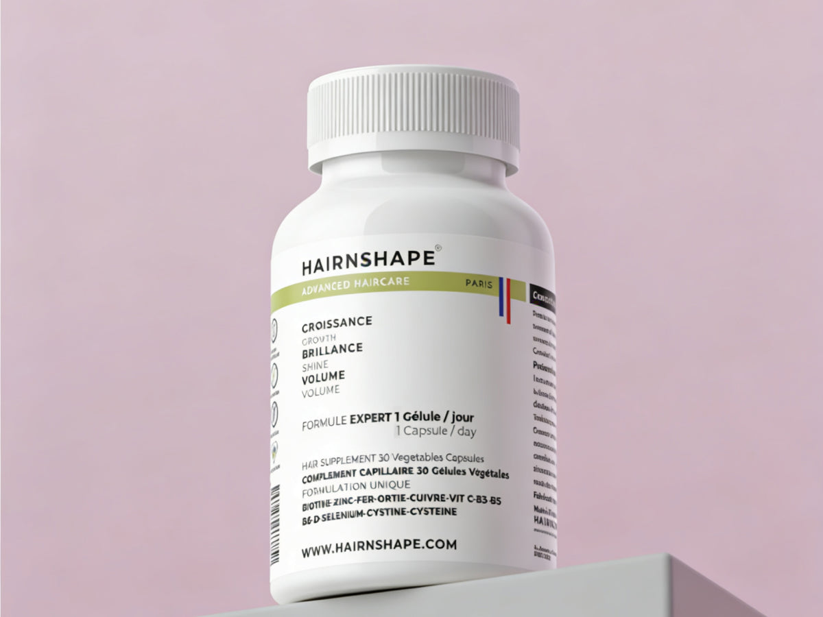 Vitamines Vibrant Hair HAIRNSHAPE, complément cheveux, 30 gélules végétales