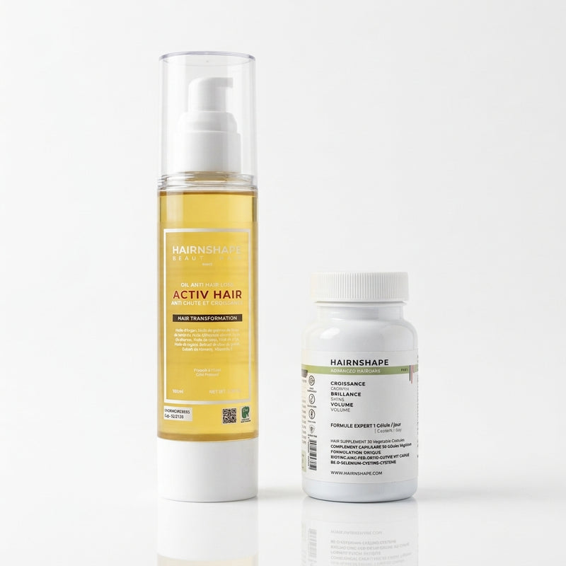 Pack Huile Activ Hair et Vitamines Vibrant Hair HAIRNSHAPE