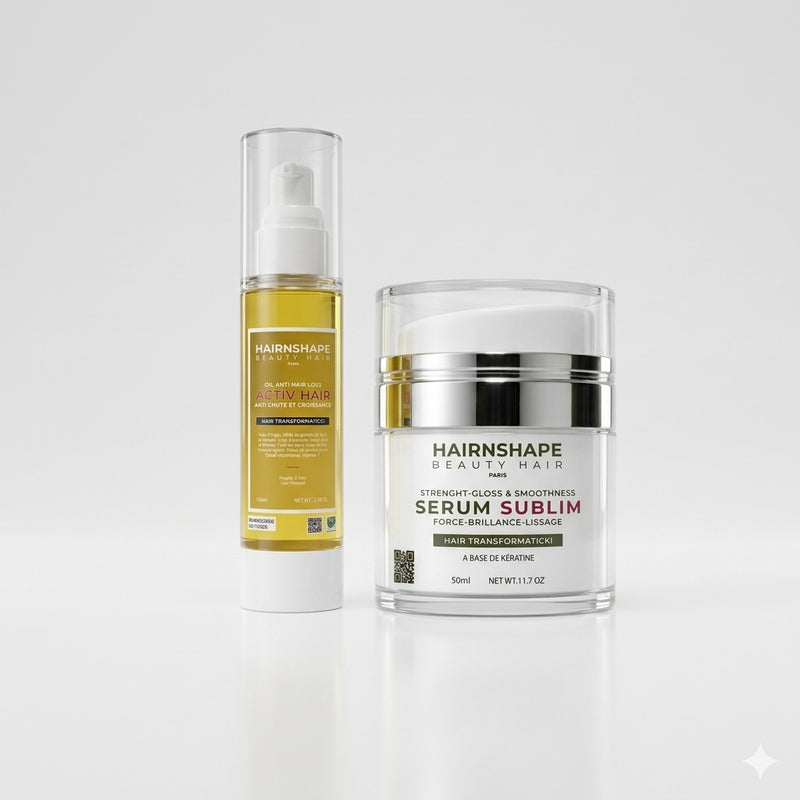 Duo Huile Activ Hair et Sérum Sublim Hair HAIRNSHAPE